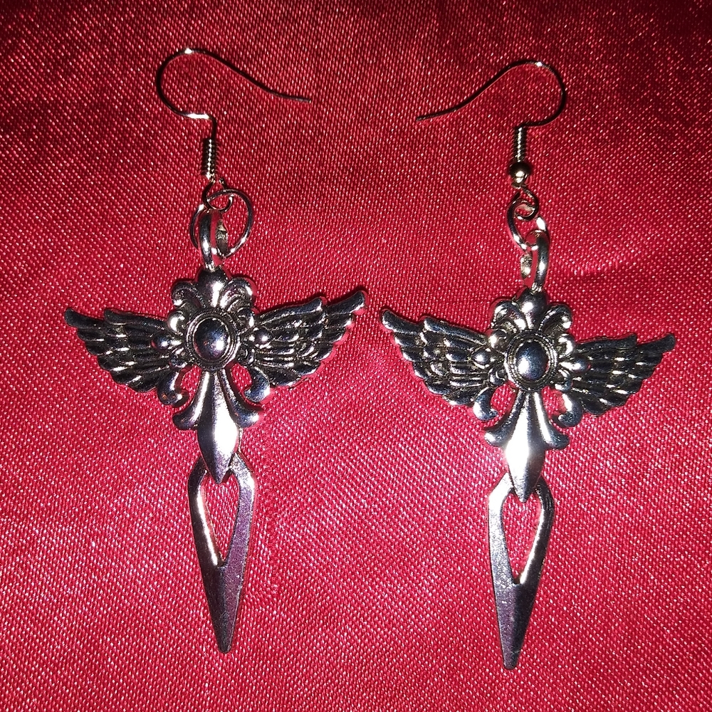 Cross earrings